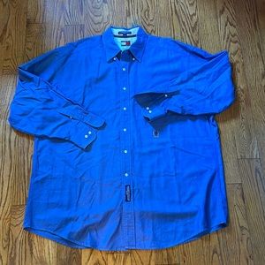 Men’s Tommy Hilfiger Periwinkle/Blue 100% Cotton Oxford 17 32-33 Button Down